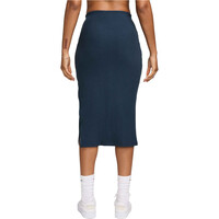 Nike faldas mujer W NSW NK CHLL KNT RIB MD SKIRT vista trasera