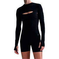 Nike maillot ballet y danza niña W NK ZENVY DF LS SHRUG TOP vista frontal