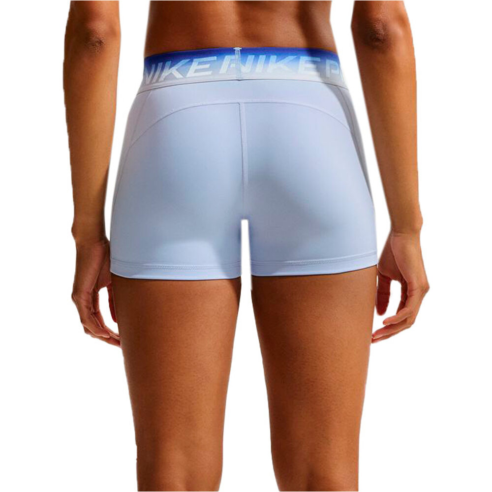 Nike Malla Corta Mujer W NP DF MR 3IN SHORT TT GRDNT vista trasera