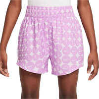Nike malla corta niña G NK ONE SHORT AOP vista frontal