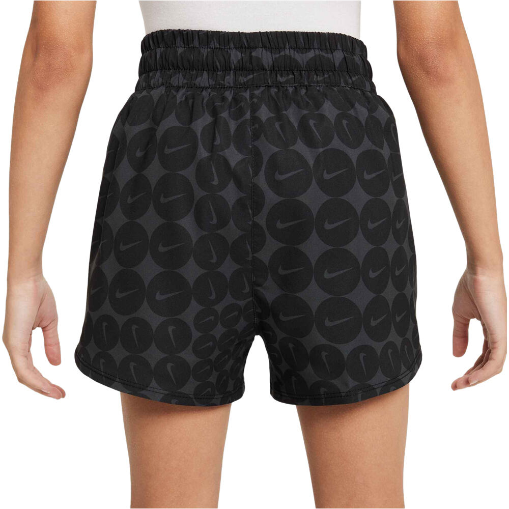Nike malla corta niña G NK ONE SHORT AOP vista trasera