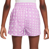 Nike malla corta niña G NK ONE SHORT AOP vista trasera