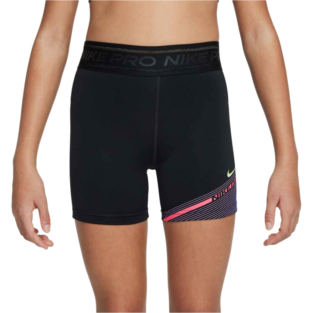 Nike malla corta niña G NP DF 3IN SHORT SPORT PACK vista frontal