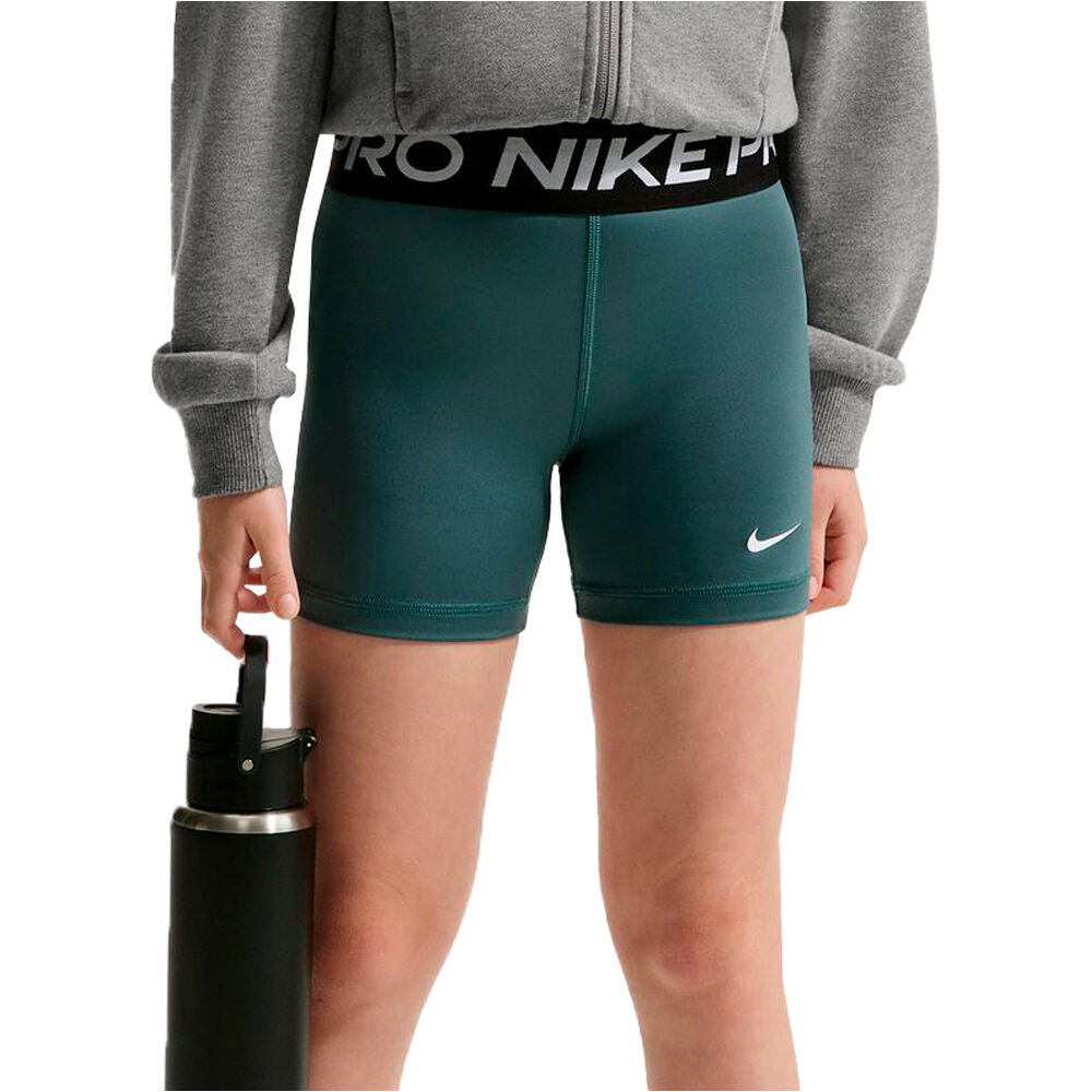 Nike malla corta niña G NP DF 3IN SHORT vista frontal