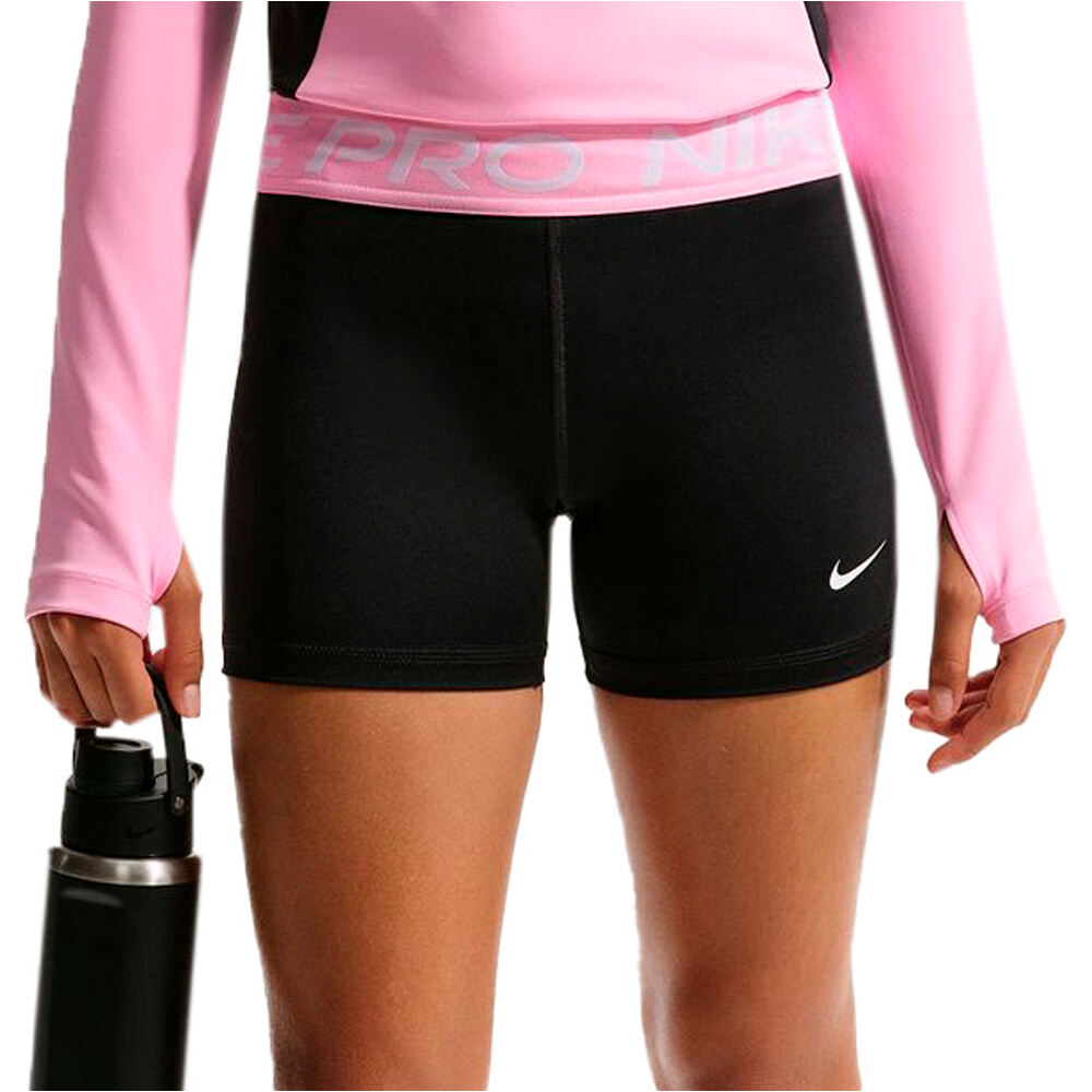 Nike malla corta niña G NP DF 3IN SHORT vista frontal