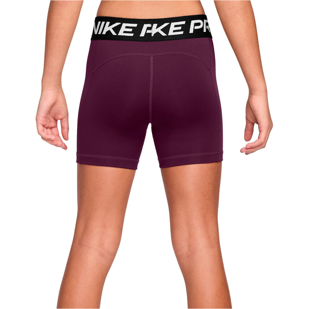 Nike malla corta niña G NP DF 3IN SHORT vista trasera