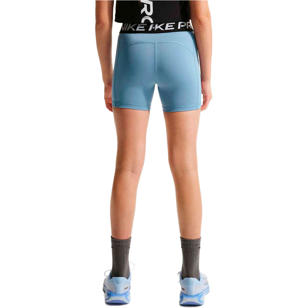 Nike malla corta niña G NP DF 3IN SHORT vista trasera