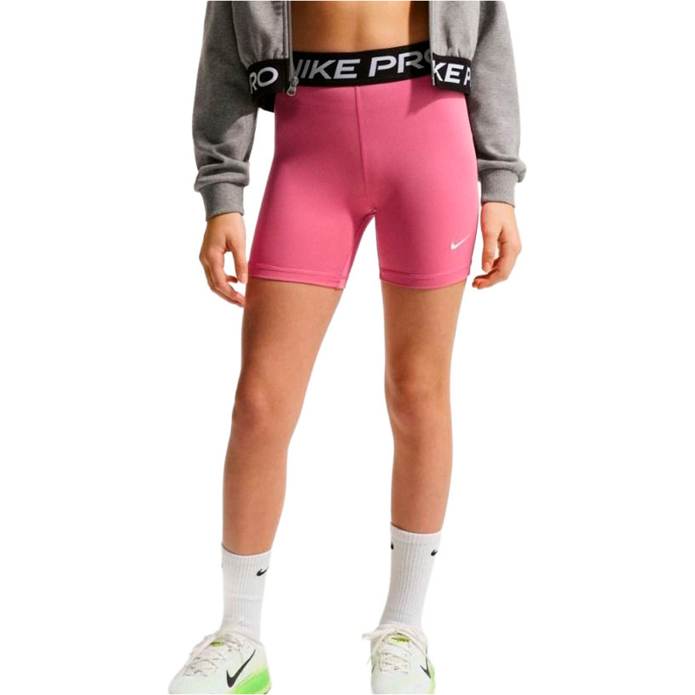 Nike malla corta niña G NP DF 5IN SHORT vista frontal
