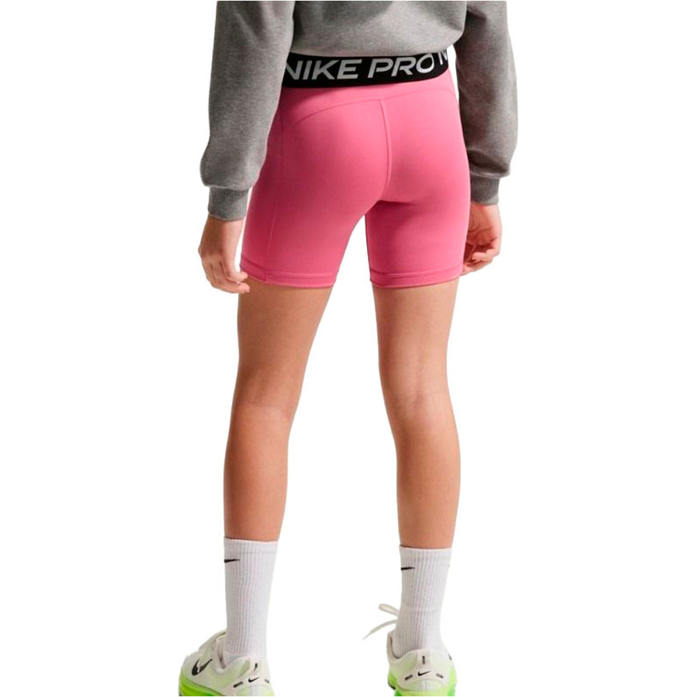 Nike malla corta niña G NP DF 5IN SHORT vista trasera