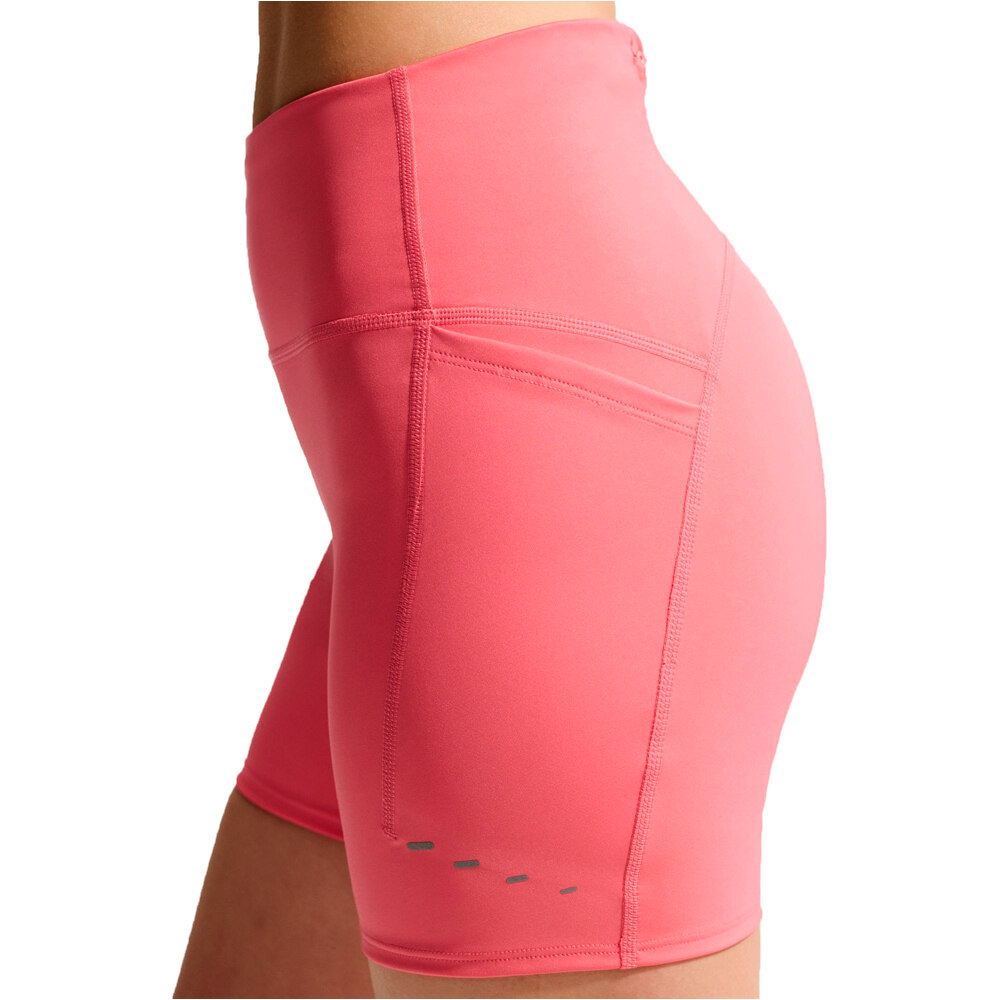 Nike malla corta running mujer W NK DF SWIFT HR 4IN SHORT 03