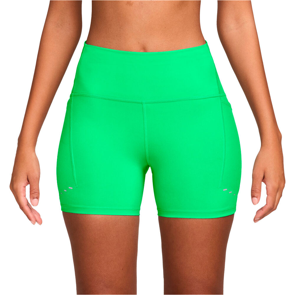 Nike malla corta running mujer W NK DF SWIFT HR 4IN SHORT vista frontal