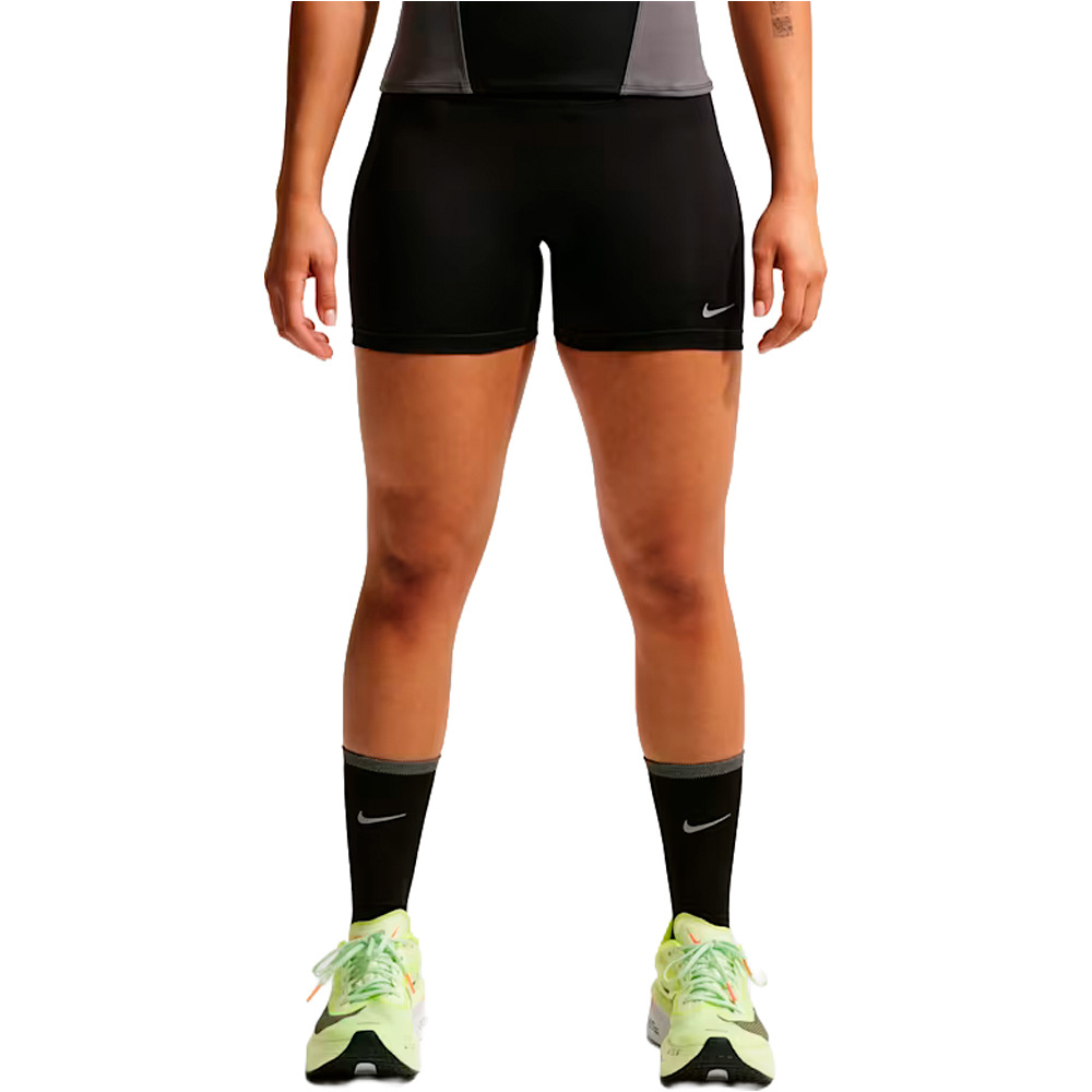 Nike malla corta running mujer W NK TEMPO DF HR TGT SHRT vista frontal
