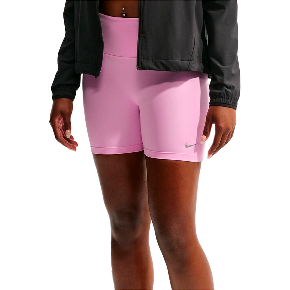 Nike malla corta running mujer W NK TEMPO DF HR TGT SHRT vista frontal