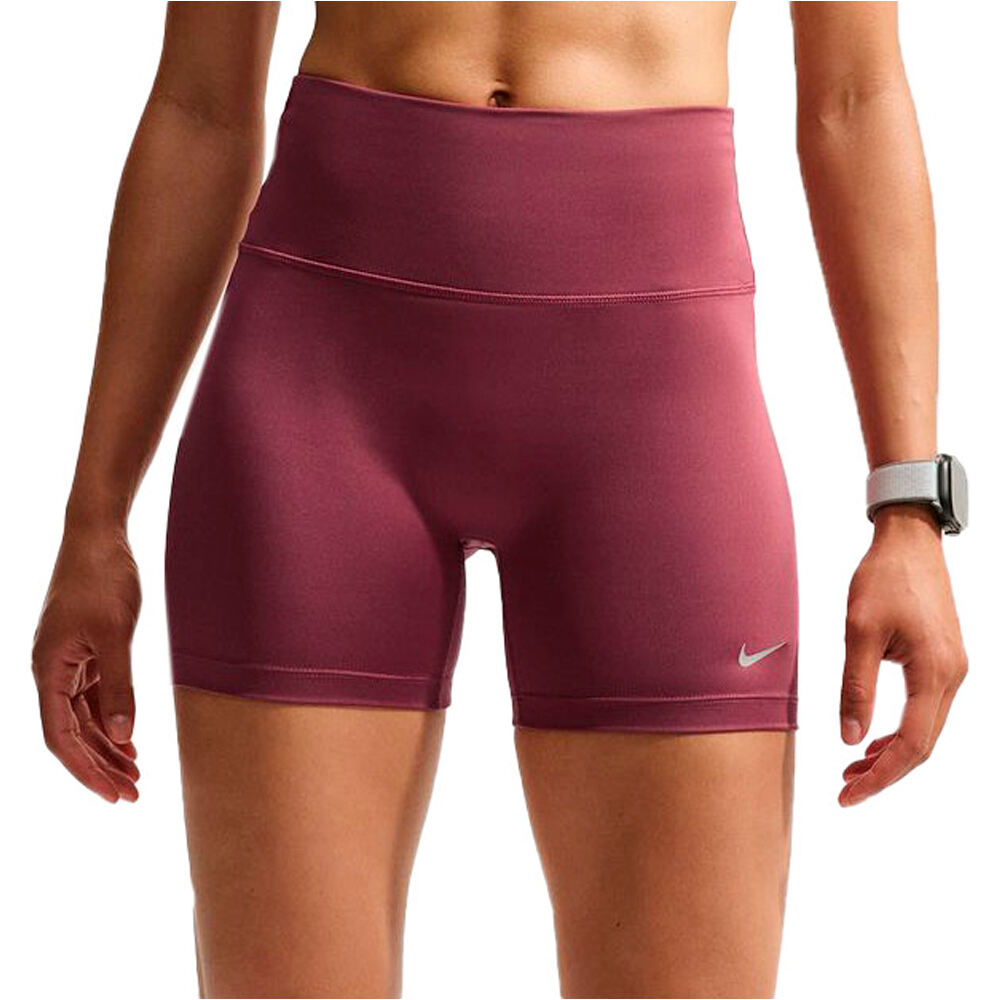 Nike malla corta running mujer W NK TEMPO DF HR TGT SHRT vista frontal