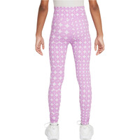 Nike malla larga niña G NK DF ONE TGHT AOP vista trasera