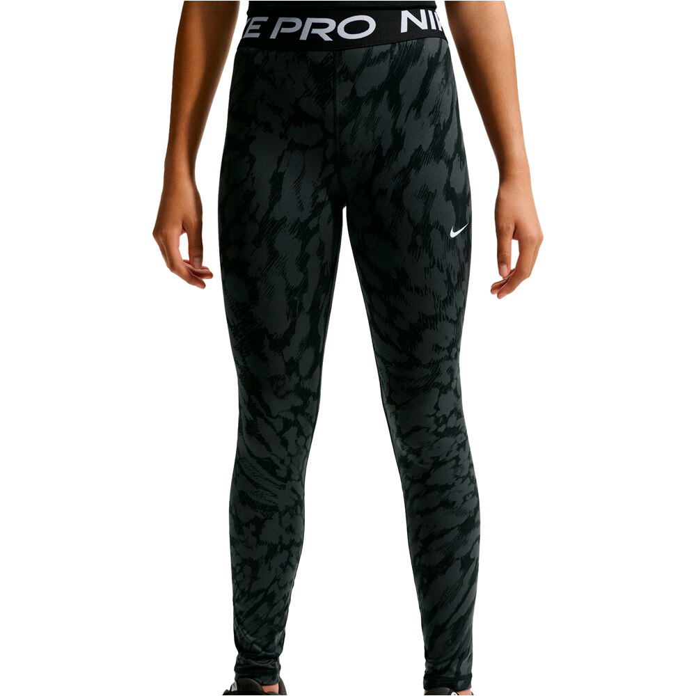 Nike malla larga niña G NP DF TGHT AOP SPORT VNR vista detalle