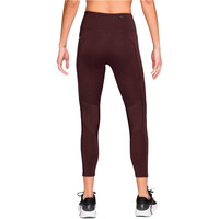 Nike malla larga running mujer W NK DF FAST MR 7/8 TGT NVLT vista trasera