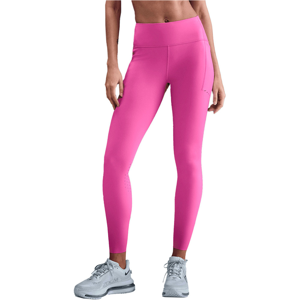 Nike malla larga running mujer W NK DF SWIFT HR 7/8 TIGHT vista frontal