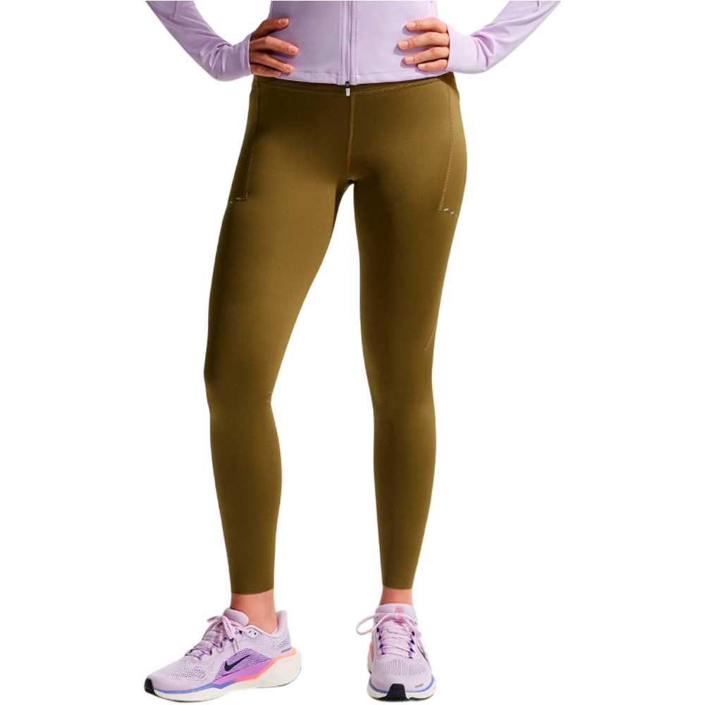 Nike malla larga running mujer W NK DF SWIFT HR 7/8 TIGHT vista frontal
