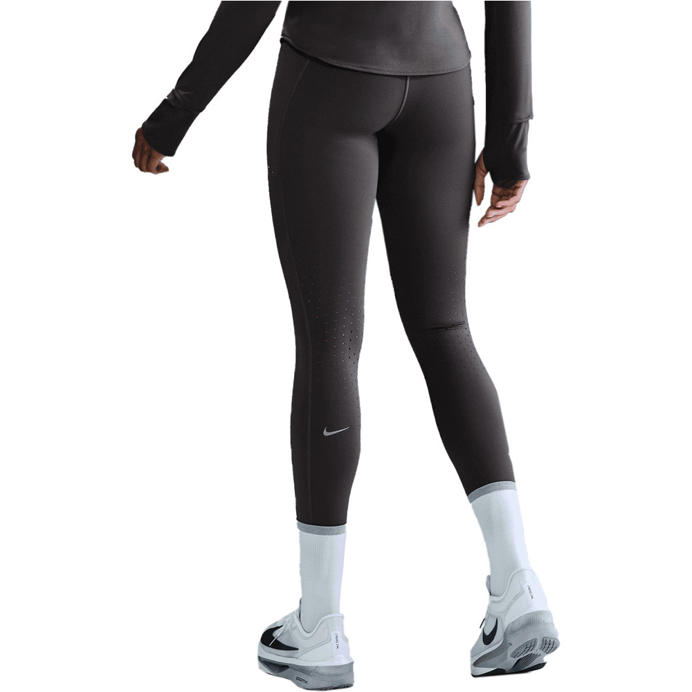 Nike malla larga running mujer W NK DF SWIFT HR 7/8 TIGHT vista trasera