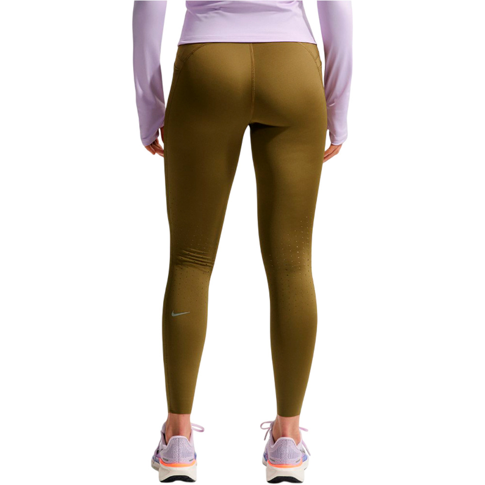 Nike malla larga running mujer W NK DF SWIFT HR 7/8 TIGHT vista trasera