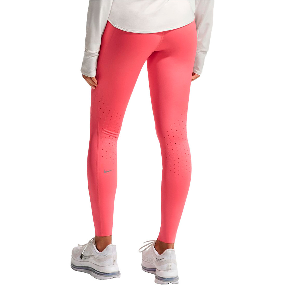 Nike malla larga running mujer W NK DF SWIFT HR 7/8 TIGHT vista trasera