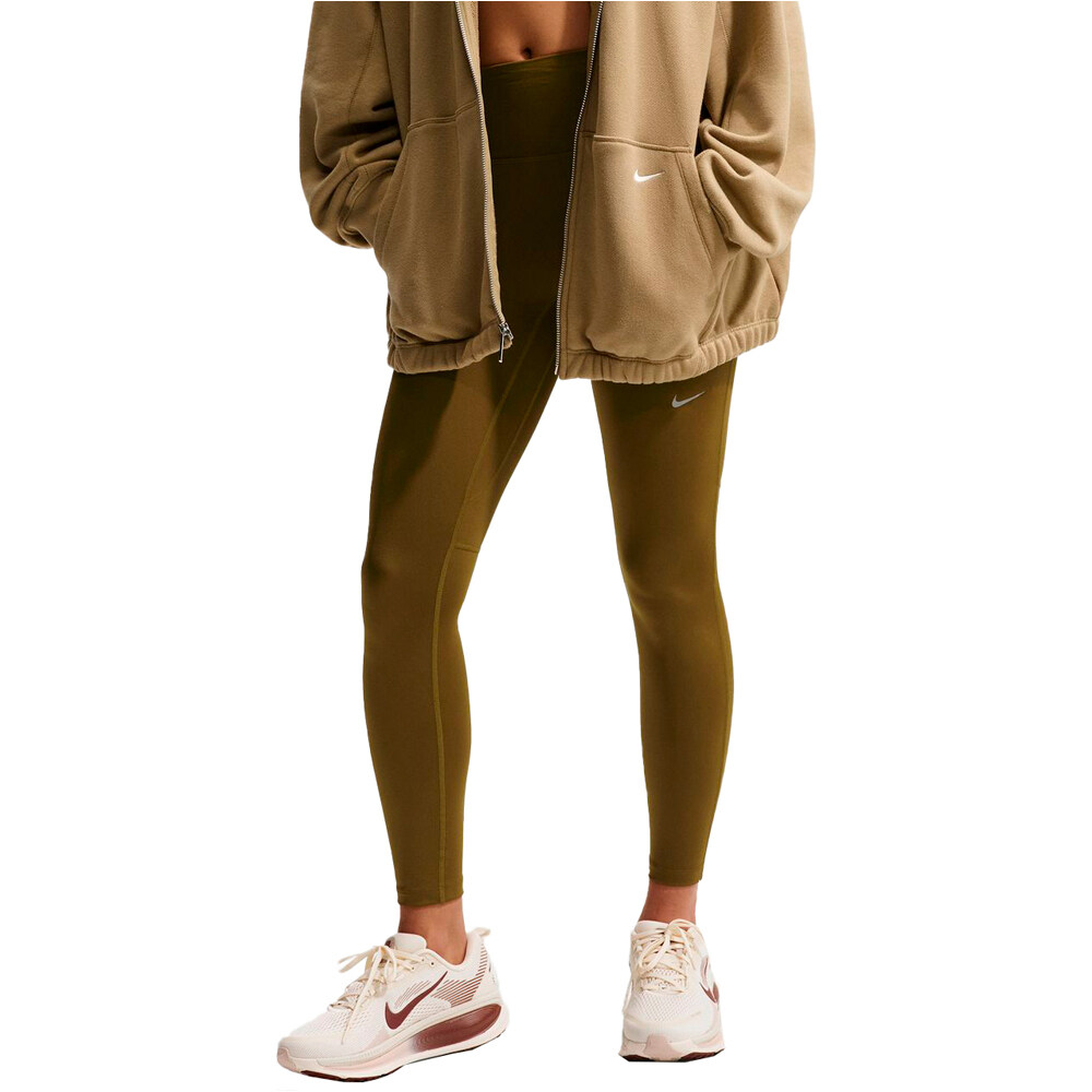 Nike malla larga running mujer W NK DF TEMPO HR 7/8 TGHT vista frontal