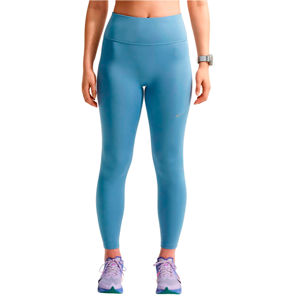 Nike malla larga running mujer W NK DF TEMPO HR 7/8 TGHT vista frontal