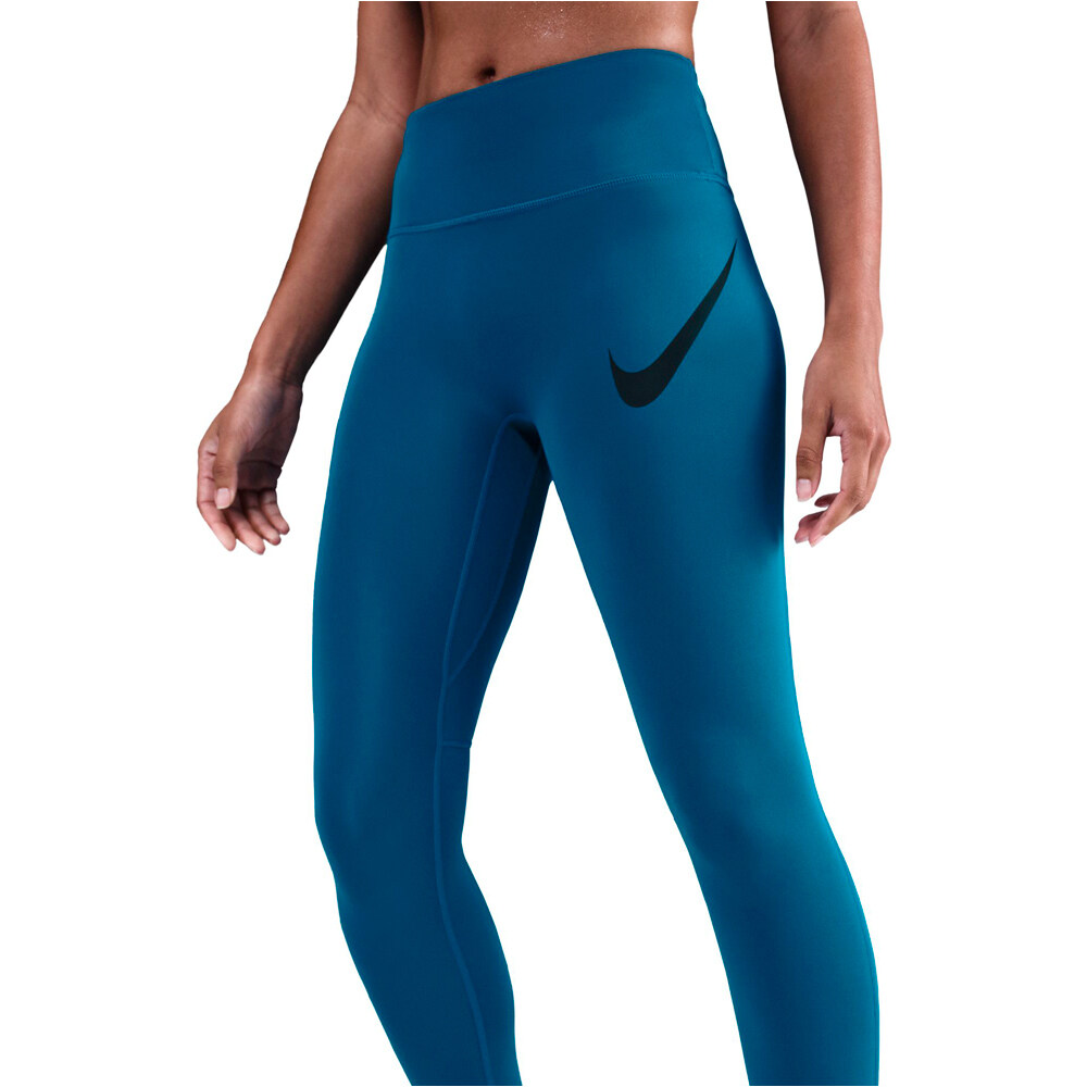 Nike malla larga running mujer W NK DF TEMPO HR 7/8 TGT SWHBR vista detalle