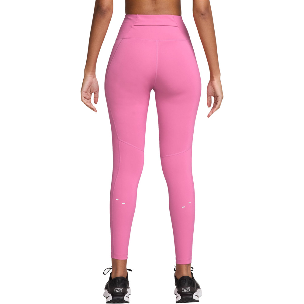 Nike malla larga running mujer W NK DF TEMPO HR 7/8 TGT SWHBR vista trasera