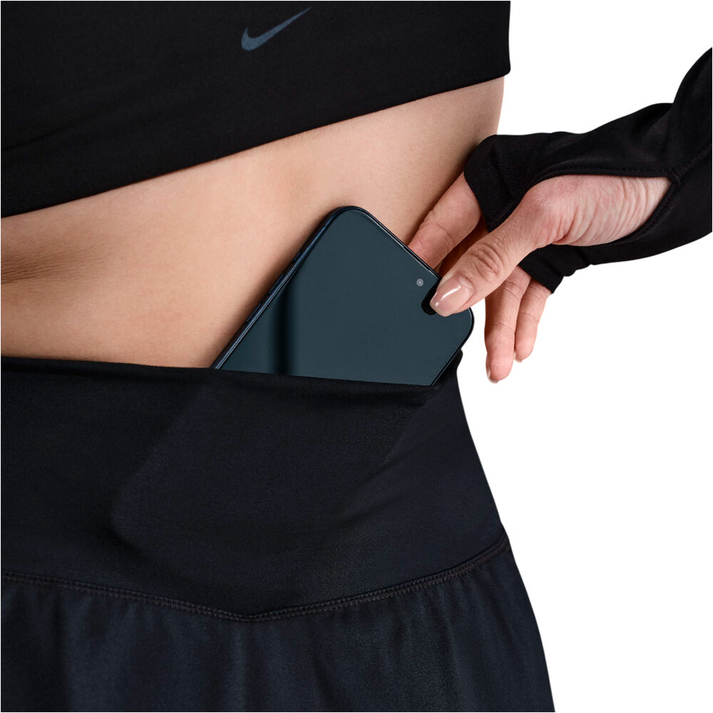 Nike mallas piratas fitness mujer W NK ONE DF HR SKIRT CPSL SPD vista detalle