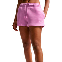 Nike pantalón corto deporte mujer W NSW PHNX FLC MR STD SHORT vista frontal