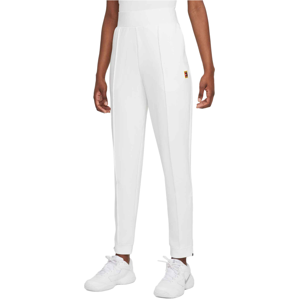 Nike pantalón largo tenis mujer W NKCT DF HERITAGE KNIT PANT vista frontal