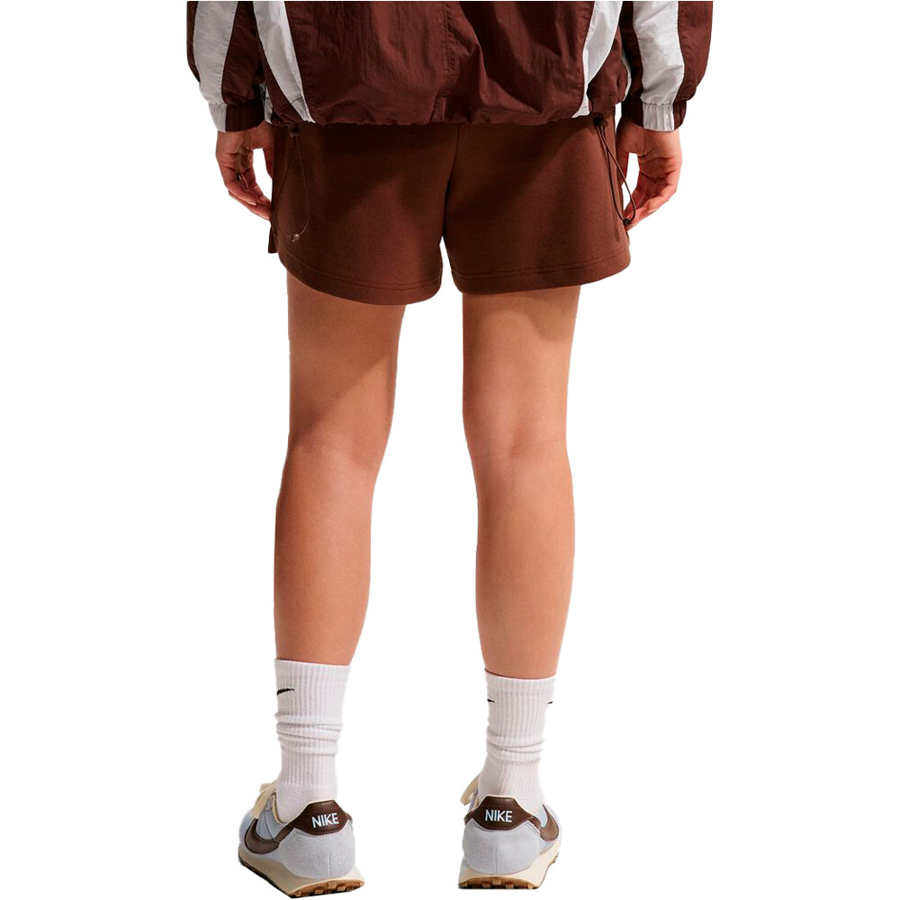 Nike pantalón mujer W NK FLC BF SHRT GLS vista trasera