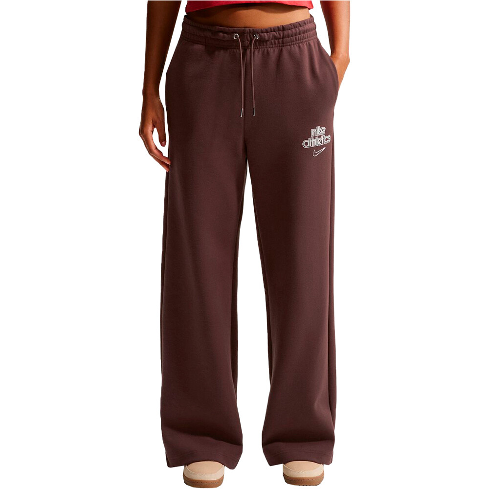 Nike pantalón mujer W NK PHNX FLC HR PANT WD GLS vista frontal