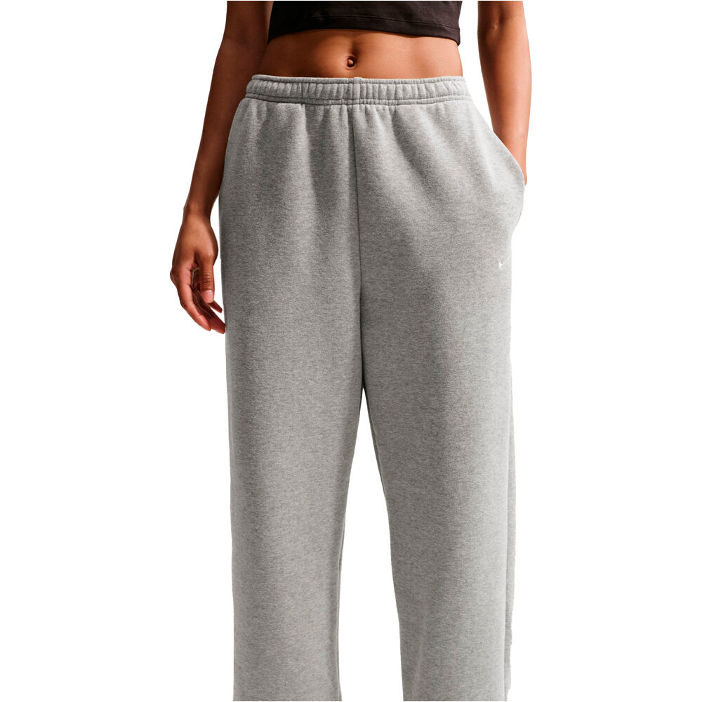Nike pantalón mujer W NK STDO FLC MW HR OS CFF PNT vista detalle