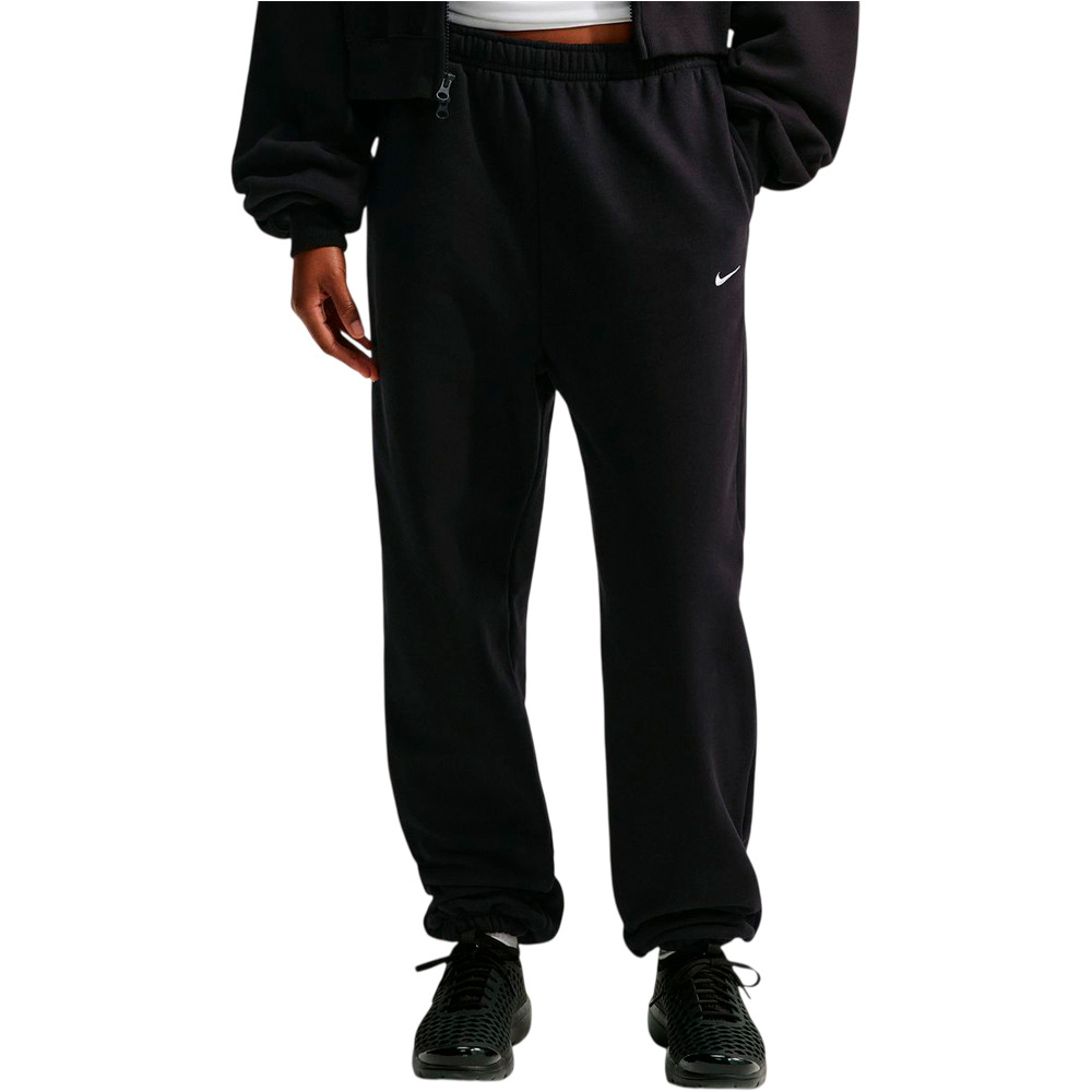Nike pantalón mujer W NK STDO FLC MW HR OS CFF PNT vista frontal