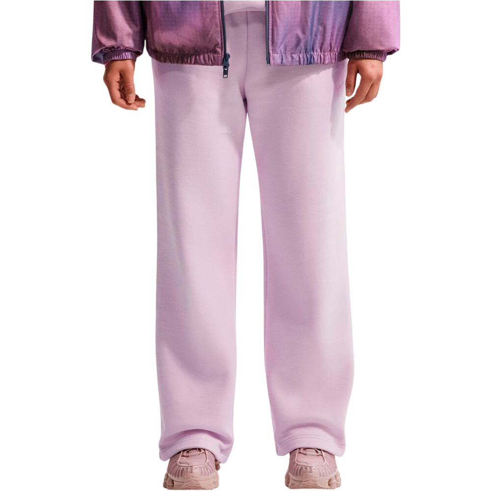 Nike pantalón mujer W NK STDO FLC MW MR STD OH PNT vista frontal