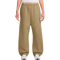 Nike pantalón mujer W NK STDO FLC MW PLTD SNP PNT vista frontal