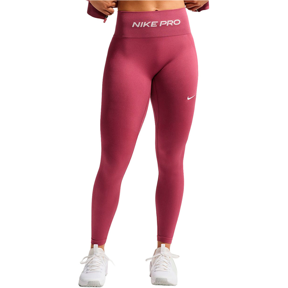 Nike pantalón mujer W NP DF SMLS HR 7/8 TIGHT WT vista frontal