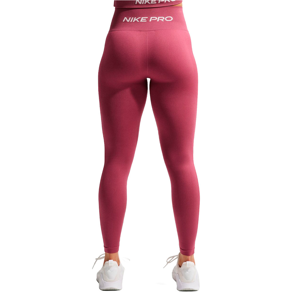 Nike pantalón mujer W NP DF SMLS HR 7/8 TIGHT WT vista trasera