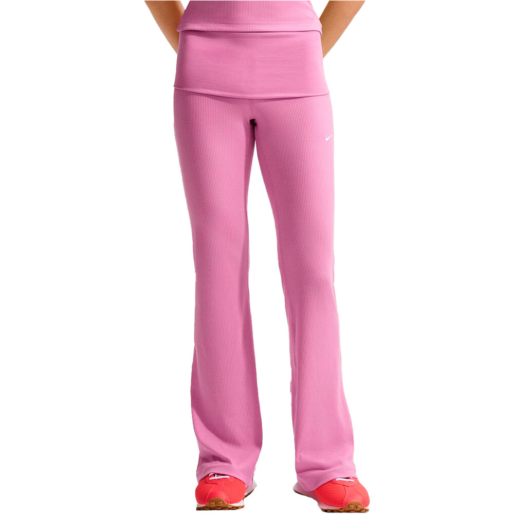 Nike pantalón mujer W NSW CHILL KNIT RIB PANT vista frontal