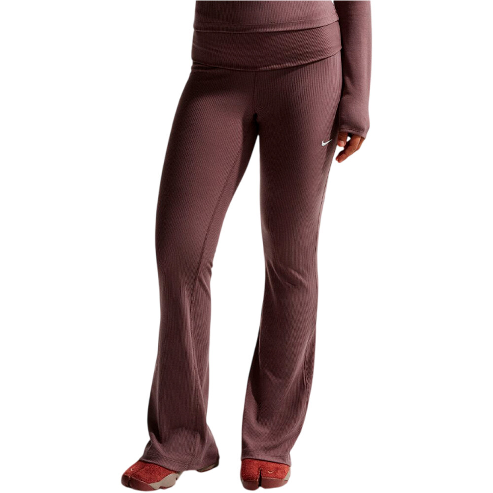 Nike pantalón mujer W NSW CHILL KNIT RIB PANT vista frontal