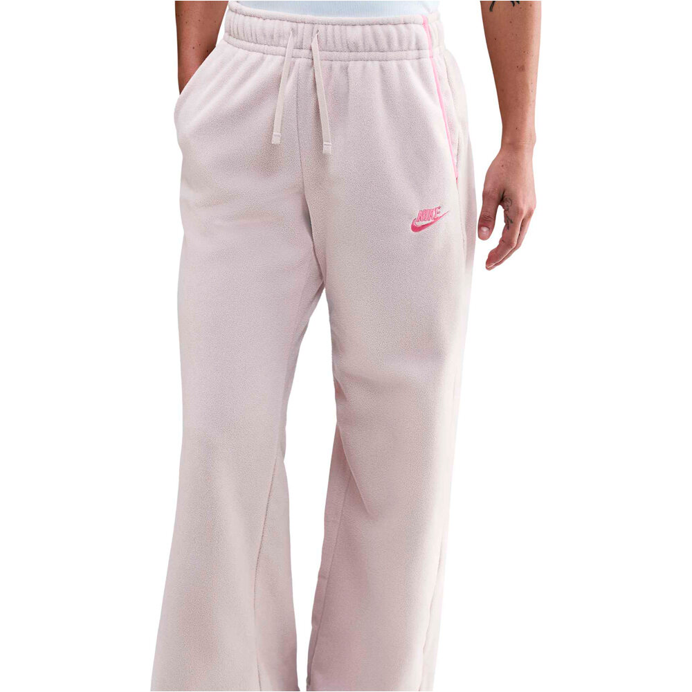Nike pantalón mujer W NSW CLUB FLC CZY MR WIDE PNT vista detalle