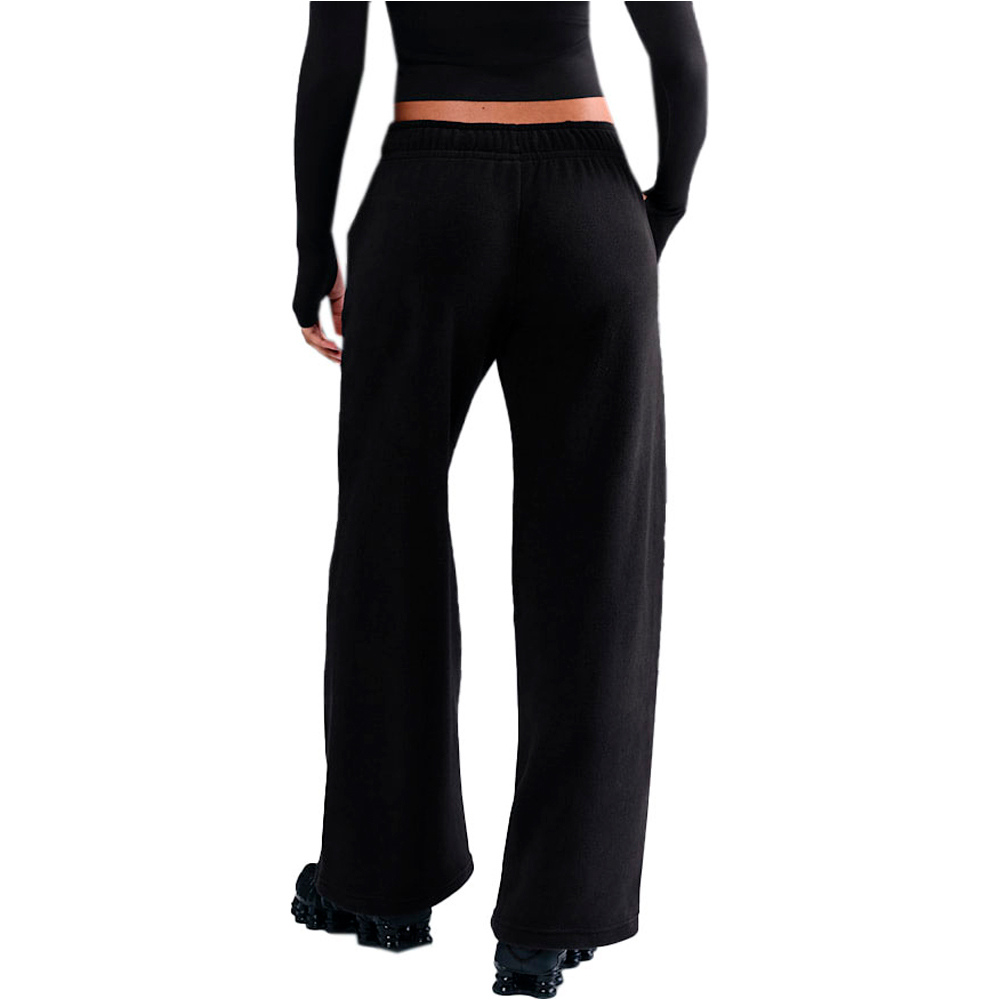 Nike pantalón mujer W NSW CLUB FLC CZY MR WIDE PNT vista trasera