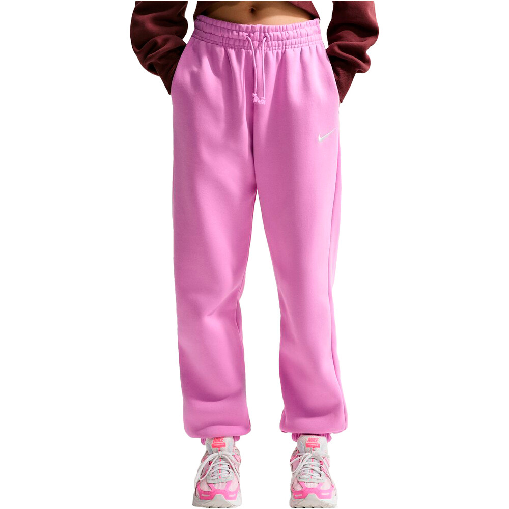 Nike pantalón mujer W NSW PHNX FLC HR OS PANT 2 vista frontal
