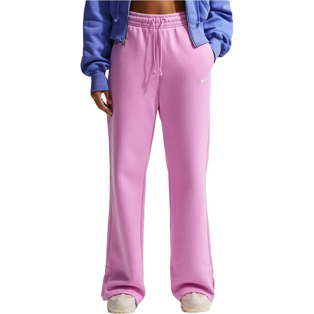Nike pantalón mujer W NSW PHNX FLC HR PANT WIDE 2 vista frontal