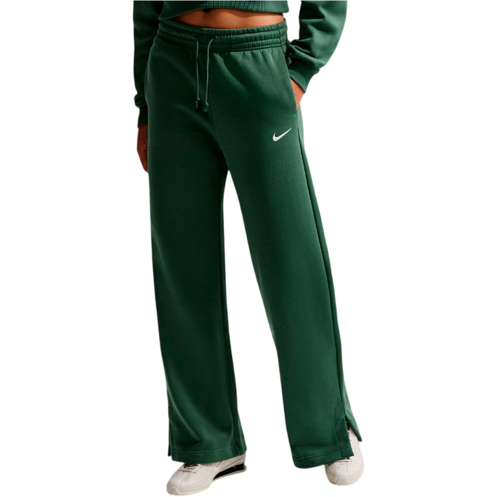 Nike pantalón mujer W NSW PHNX FLC HR PANT WIDE 2 vista frontal