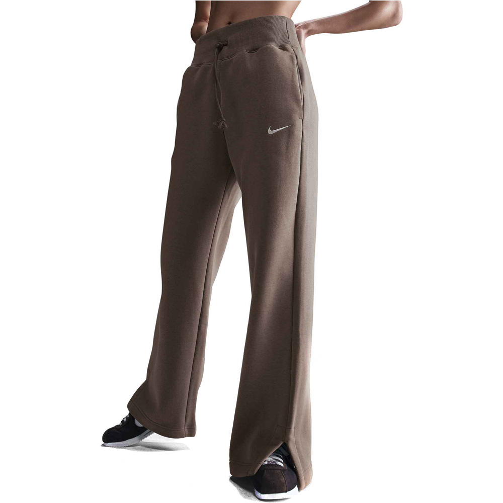 Nike pantalón mujer W NSW PHNX FLC HR PANT WIDE vista frontal