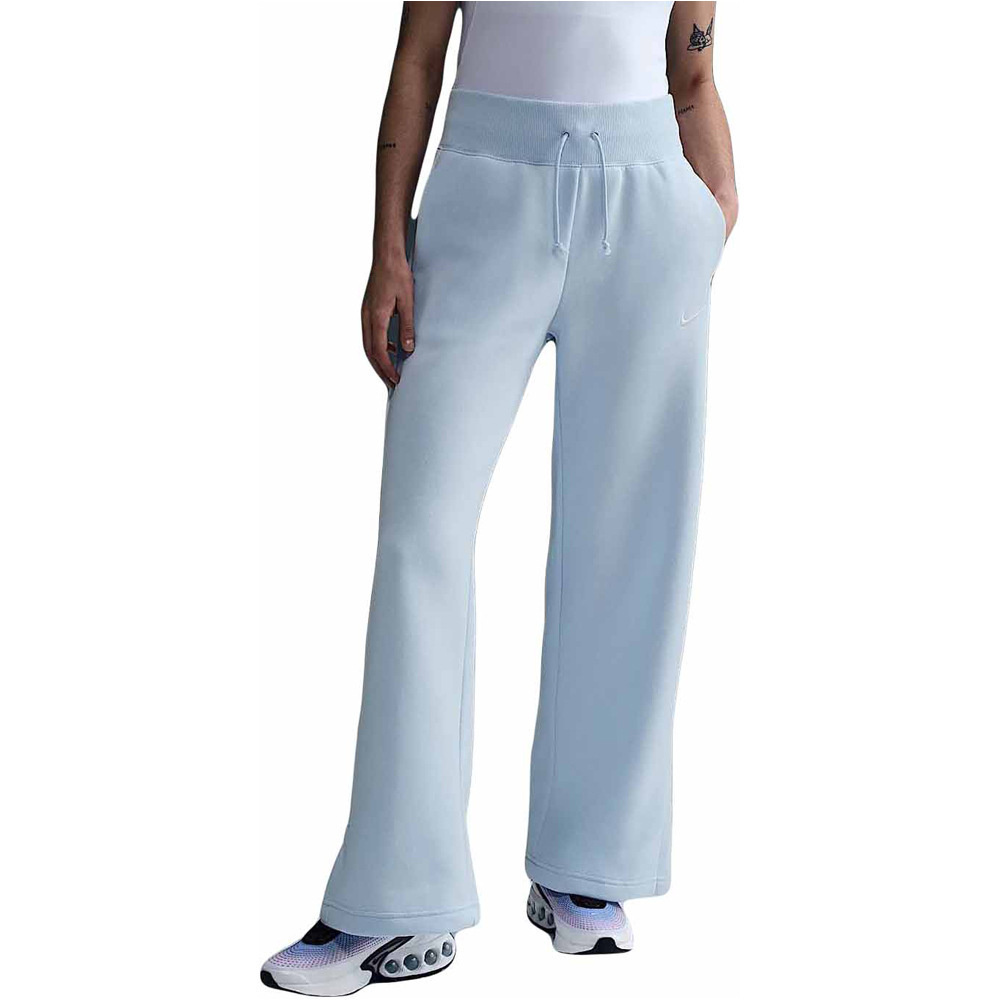 Nike pantalón mujer W NSW PHNX FLC HR PANT WIDE vista frontal